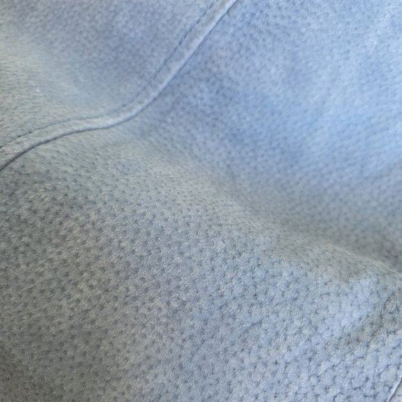 Wilsons Leather Kids Jacket Youth Girls XL Womens S/M Blue  Leather LS Lined VTG - Picture 15 of 16